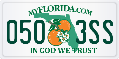 FL license plate 0503SS