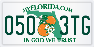 FL license plate 0503TG