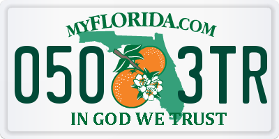 FL license plate 0503TR