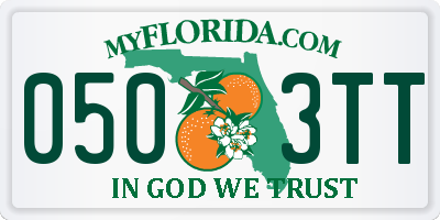 FL license plate 0503TT