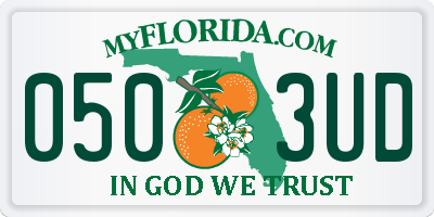 FL license plate 0503UD