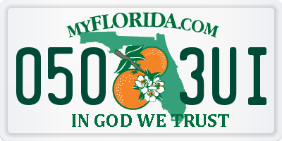 FL license plate 0503UI