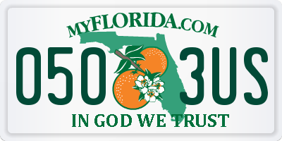 FL license plate 0503US