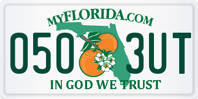 FL license plate 0503UT
