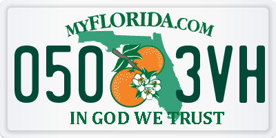 FL license plate 0503VH