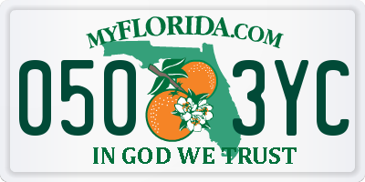 FL license plate 0503YC
