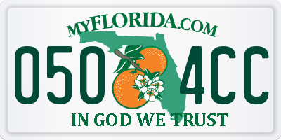 FL license plate 0504CC