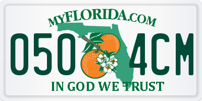FL license plate 0504CM