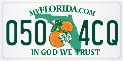 FL license plate 0504CQ