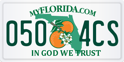 FL license plate 0504CS