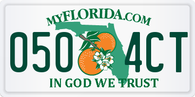 FL license plate 0504CT