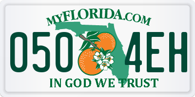 FL license plate 0504EH