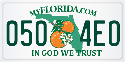 FL license plate 0504EO