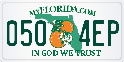 FL license plate 0504EP
