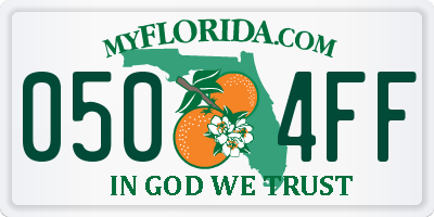 FL license plate 0504FF