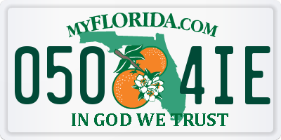 FL license plate 0504IE
