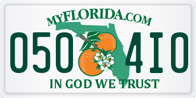 FL license plate 0504IO