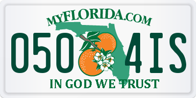 FL license plate 0504IS