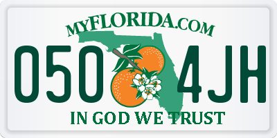 FL license plate 0504JH