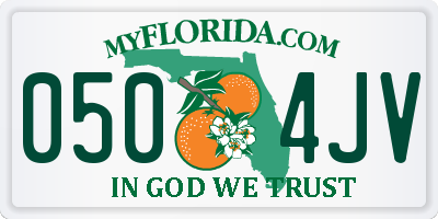 FL license plate 0504JV
