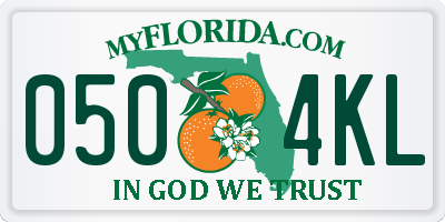FL license plate 0504KL