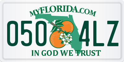 FL license plate 0504LZ