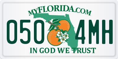 FL license plate 0504MH