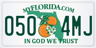 FL license plate 0504MJ