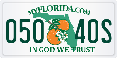 FL license plate 0504OS