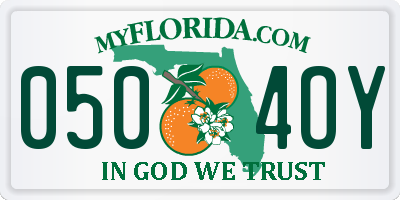 FL license plate 0504OY