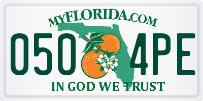 FL license plate 0504PE