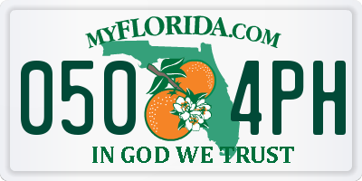 FL license plate 0504PH
