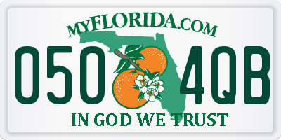 FL license plate 0504QB