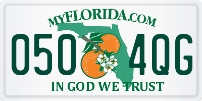 FL license plate 0504QG