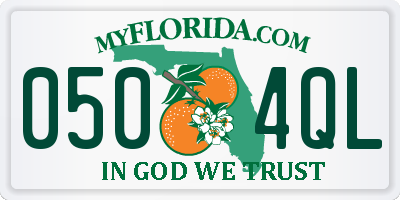 FL license plate 0504QL