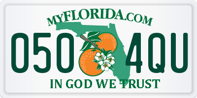 FL license plate 0504QU