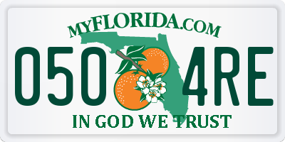 FL license plate 0504RE