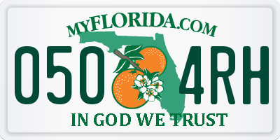 FL license plate 0504RH