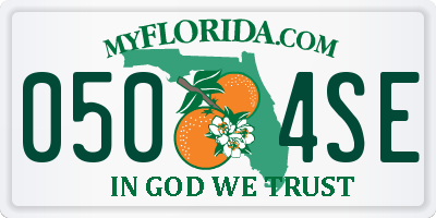 FL license plate 0504SE
