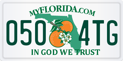 FL license plate 0504TG
