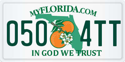 FL license plate 0504TT