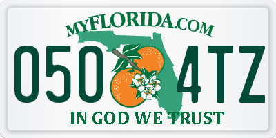 FL license plate 0504TZ