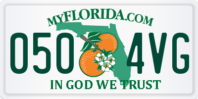 FL license plate 0504VG