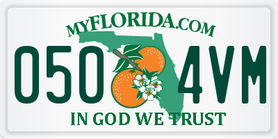 FL license plate 0504VM