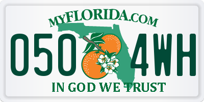 FL license plate 0504WH