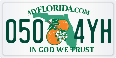 FL license plate 0504YH