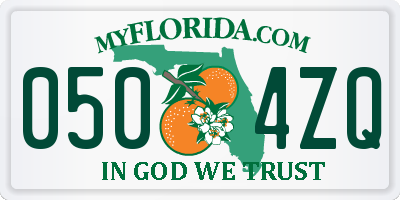 FL license plate 0504ZQ