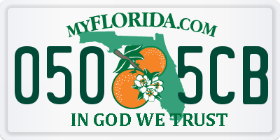 FL license plate 0505CB