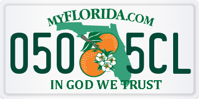 FL license plate 0505CL