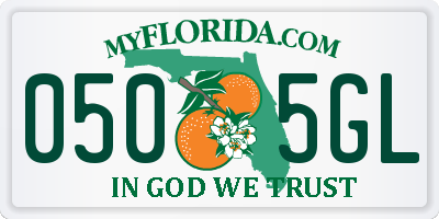 FL license plate 0505GL
